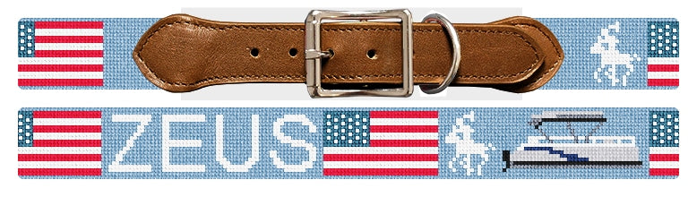 Custom Needlepoint Dog Collar