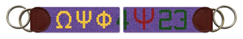 Custom Needlepoint Key Fob
