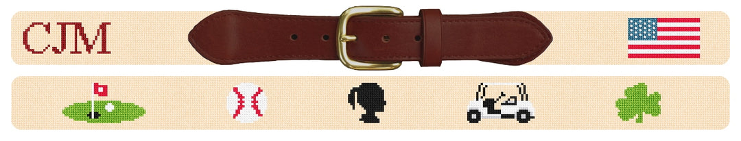Custom Needlepoint Belt