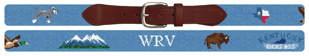 Custom Needlepoint Belt