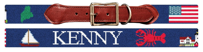 Custom Needlepoint Dog Collar
