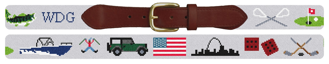 Custom Needlepoint Belt