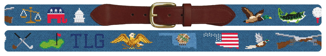 Custom Needlepoint Belt