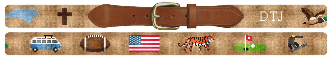 Custom Needlepoint Belt