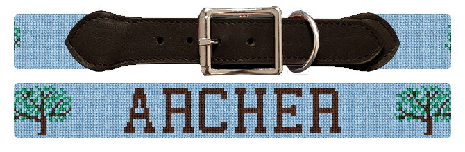 Custom Needlepoint Dog Collar