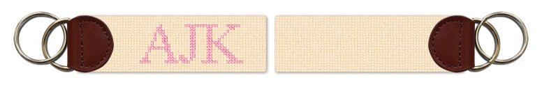 Custom Needlepoint Key Fob
