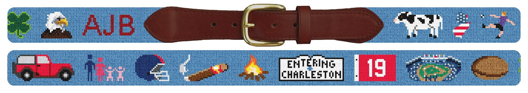 Custom Needlepoint Belt
