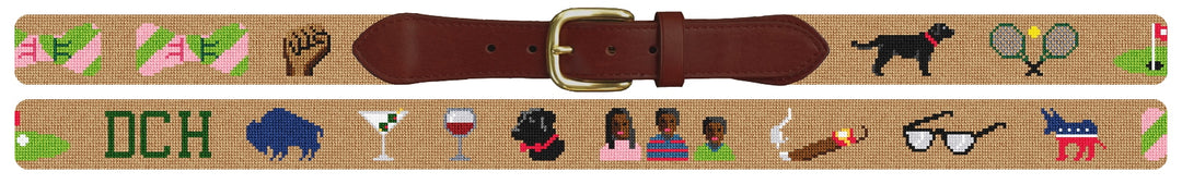Custom Needlepoint Belt