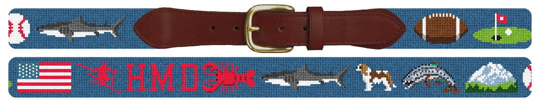 Custom Needlepoint Belt