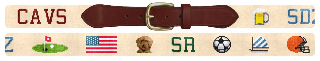 Custom Needlepoint Belt