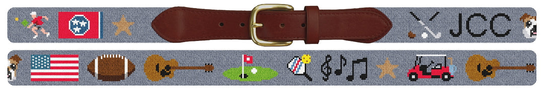 Custom Needlepoint Belt