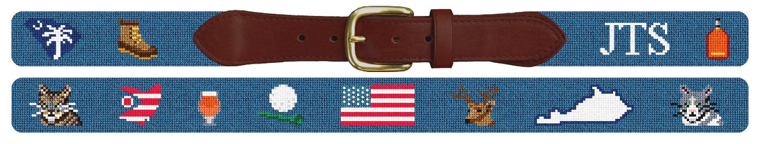 Custom Needlepoint Belt