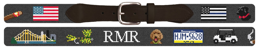 Custom Needlepoint Belt