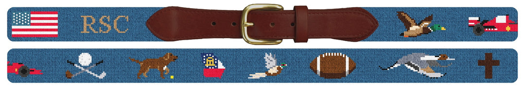 Custom Needlepoint Belt