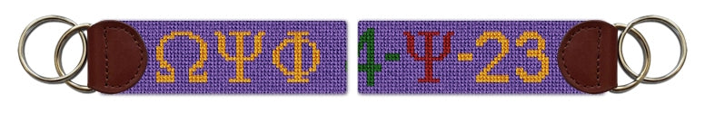 Custom Needlepoint Key Fob