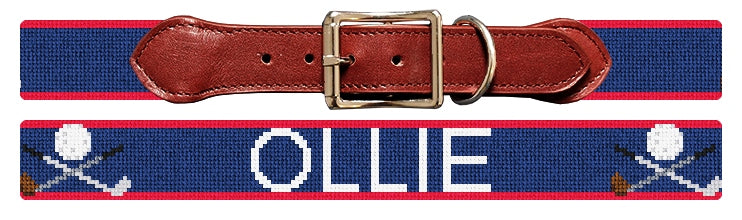 Custom Needlepoint Dog Collar