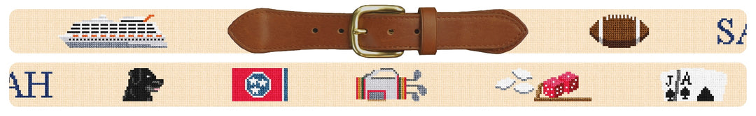 Custom Needlepoint Belt