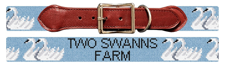 Custom Needlepoint Dog Collar