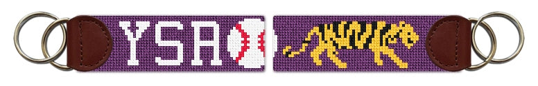 Custom Needlepoint Key Fob