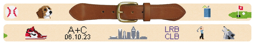 Custom Needlepoint Belt
