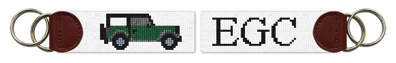 Custom Needlepoint Key Fob