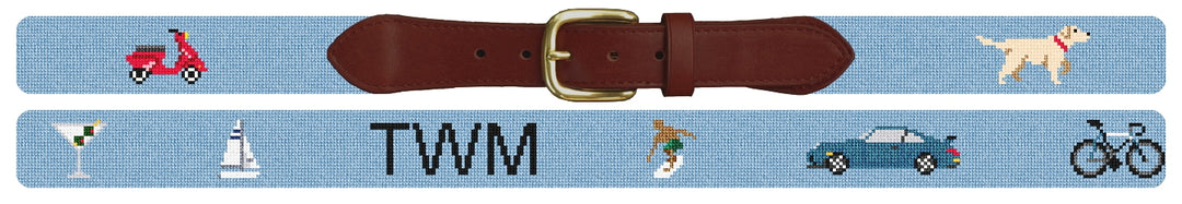 Custom Needlepoint Belt