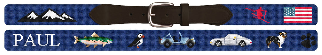 Custom Needlepoint Belt