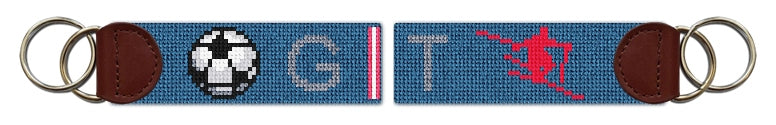 Custom Needlepoint Key Fob