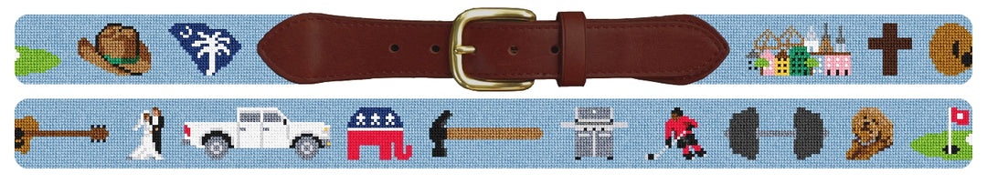 Custom Needlepoint Belt