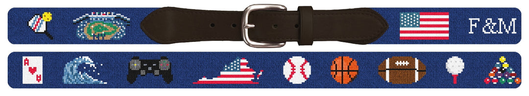 Custom Needlepoint Belt