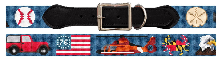 Custom Needlepoint Dog Collar