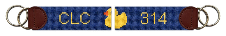 Custom Needlepoint Key Fob
