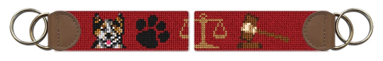 Custom Needlepoint Key Fob