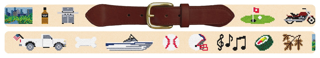 Custom Needlepoint Belt