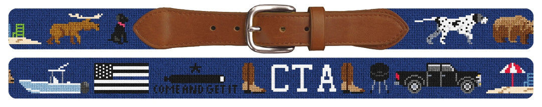 Custom Needlepoint Belt