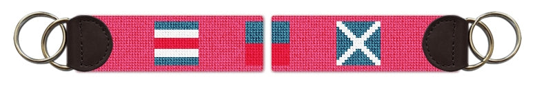 Custom Needlepoint Key Fob