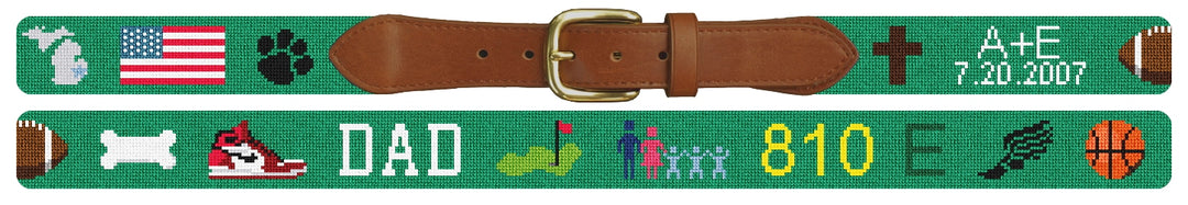 Custom Needlepoint Belt