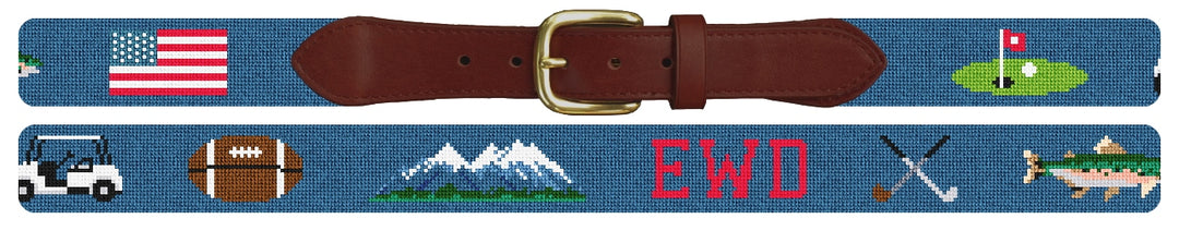 Custom Needlepoint Belt