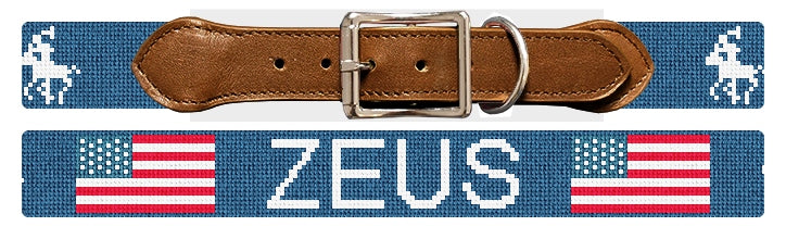 Custom Needlepoint Dog Collar