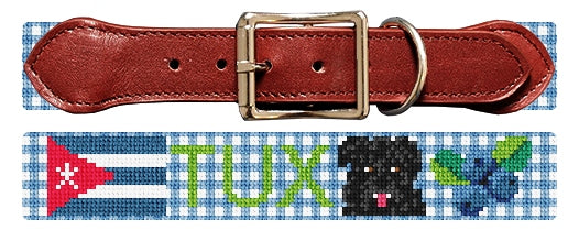 Custom Needlepoint Dog Collar