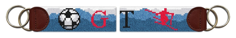 Custom Needlepoint Key Fob