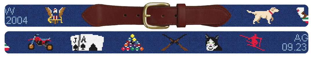 Custom Needlepoint Belt