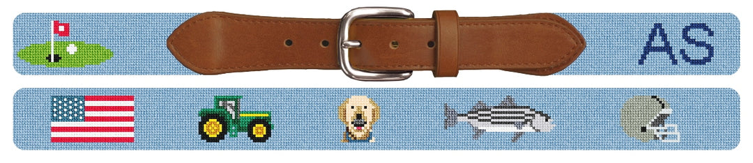 Custom Needlepoint Belt
