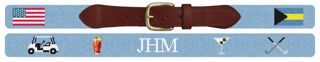 Custom Needlepoint Belt