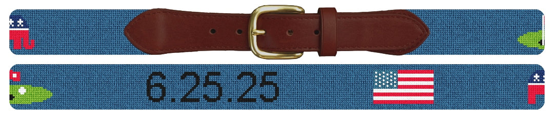 Custom Needlepoint Belt