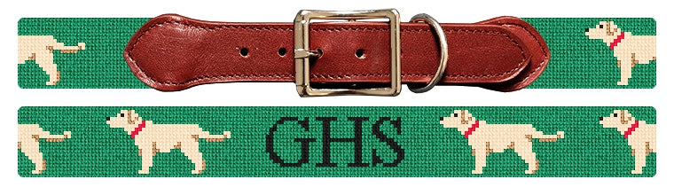Custom Needlepoint Dog Collar