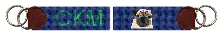 Custom Needlepoint Key Fob