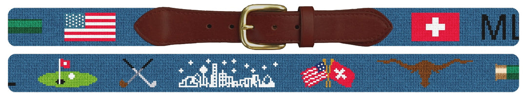 Custom Needlepoint Belt