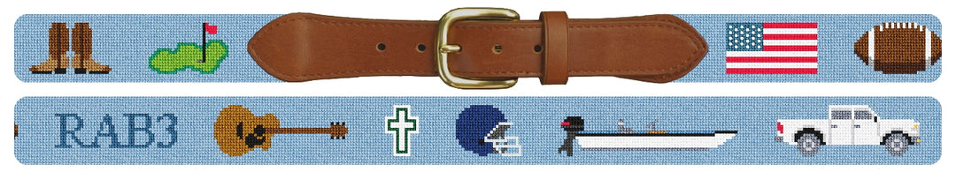 Custom Needlepoint Belt