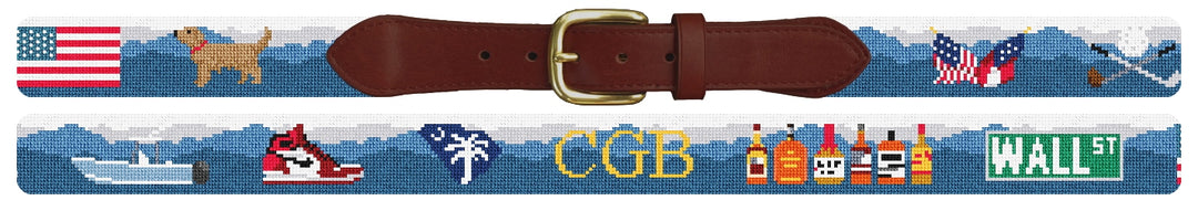 Custom Needlepoint Belt